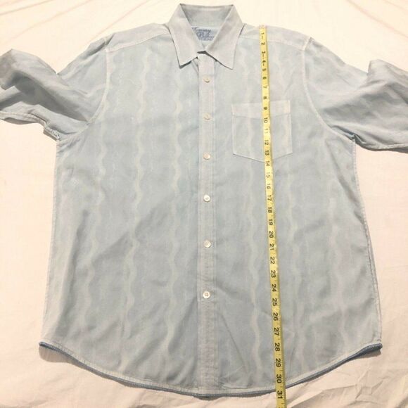 Tommy Bahama Denim Button Front L/S Shirt XL - Picture 6 of 8